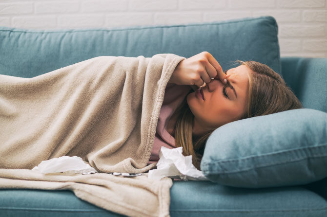 Prehlad in vnetje obnosnih votlin – sinusov