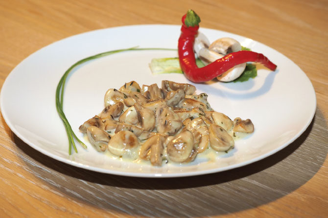 Doktor kuha – Šampinjoni z gorgonzolo